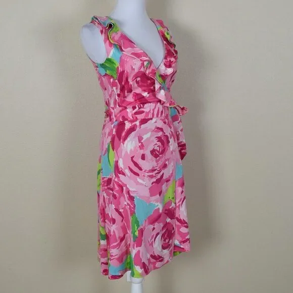 Lilly Pulitzer First Impressions Hayden Wrap Dress S - Picture 5 of 10